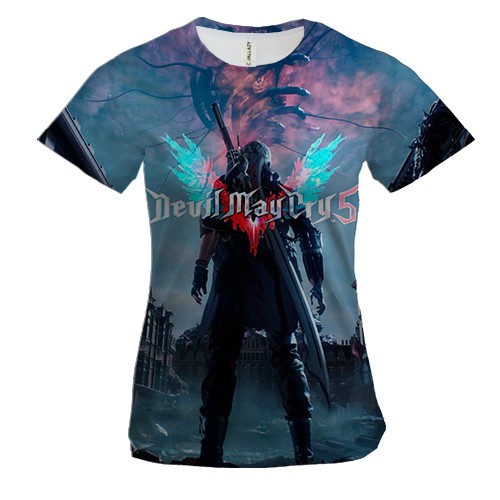 Женская 3D футболка Devil May Cry 5