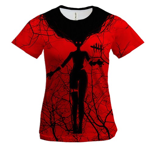 Женская 3D футболка Dead by Daylight, ghost