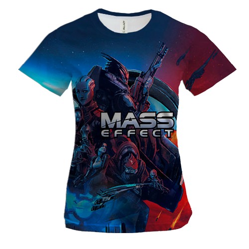 Жіноча 3D футболка Mass Effect, art