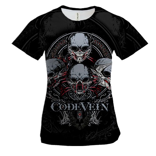 Женская 3D футболка Code Vein
