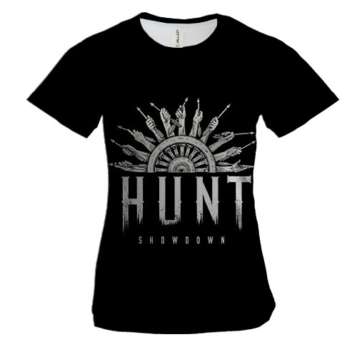 Женская 3D футболка HUNT Showdown - Колесо охоты