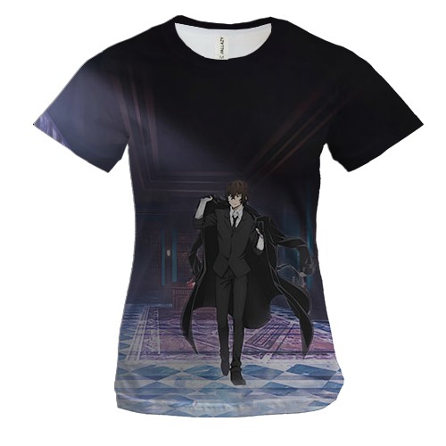 Женская 3D футболка Дазай - Великий из бродячих псов