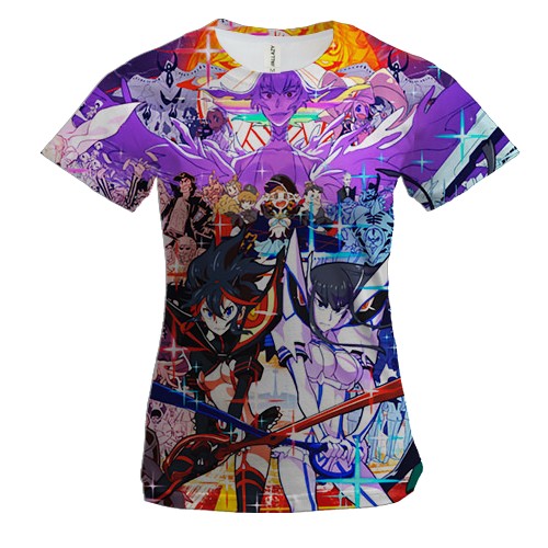 Женская 3D футболка герои аниме Kill La Kill