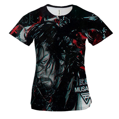 Жіноча 3D футболка Мусасі Міямото - Vagabond
