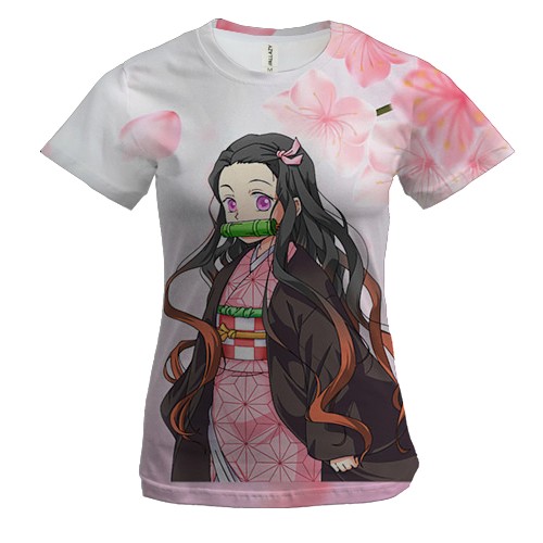 Жіноча 3D футболка Мила Незуко - Клинок, що розсікає демонів