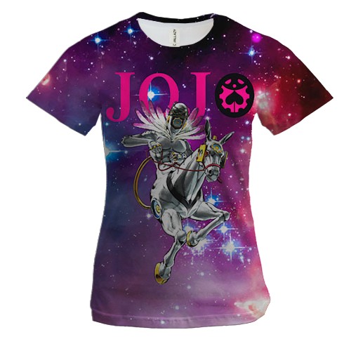 Женская 3D футболка Made in heaven - stand of Enrico Pucci - JoJo