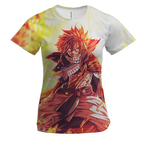 Женская 3D футболка Natsu Dragneel - Fairy Tail