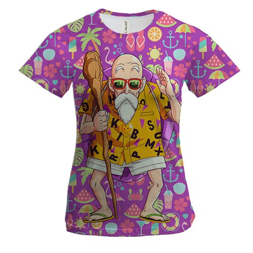 Жіноча 3D футболка Майстер Роші - Dragon Ball