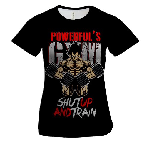 Женская 3D футболка Powerful