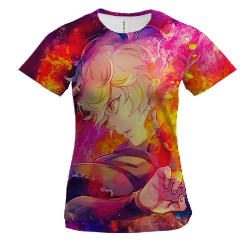 Жіноча 3D футболка Ґабімару у вогні - Пекельний рай