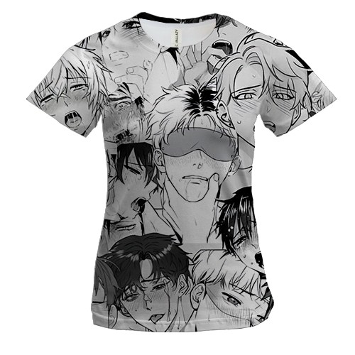 Жіноча 3D футболка Ahegao (man)