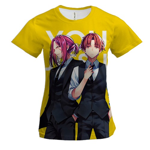 Жіноча 3D футболка Какеру та Кійотака - Ласкаво просимо до класу еліти