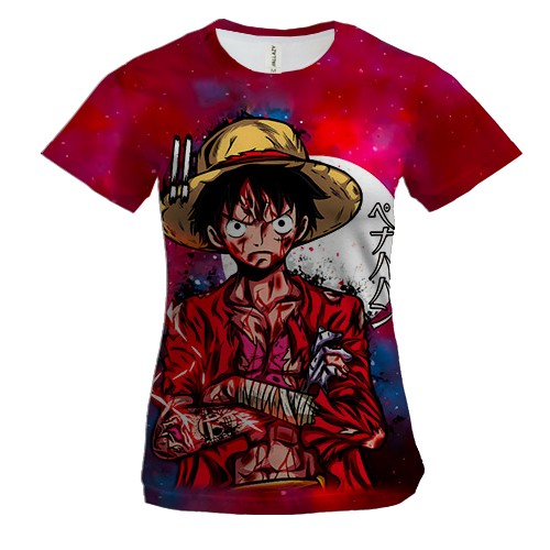 Жіноча 3D футболка Луффі - One Piece, Великий Куш