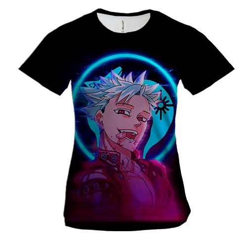 Жіноча 3D футболка Бан - Сім смертних гріхів