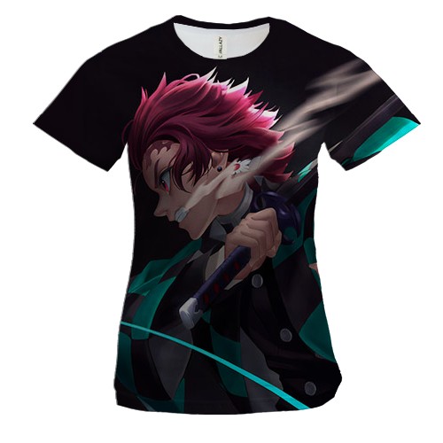 Жіноча 3D футболка Тандзіро Камадо - Клинок, що розсікає демонів