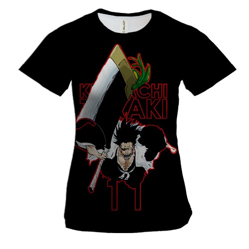 Жіноча 3D футболка Кенпачі Заракі - Bleach