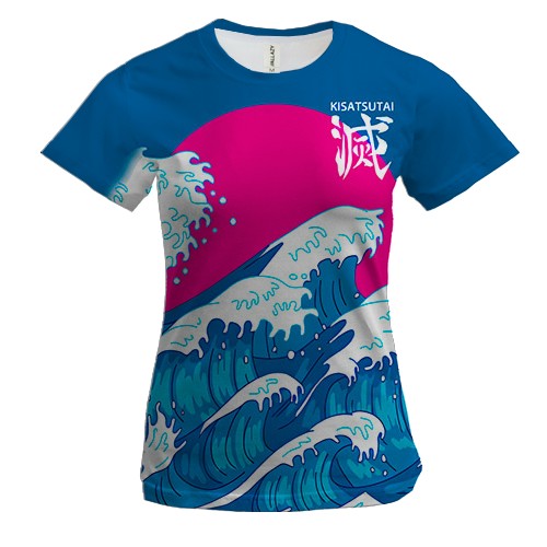 Женская 3D футболка Kisatsutai - Корпус Истребителей Демонов