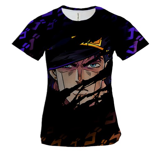 Жіноча 3D футболка Обличчя Джотаро - JOJO`S BIZARRE ADVENTURE