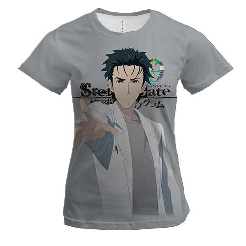 Жіноча 3D футболка Окабе Рінтаро - Брама Штейна