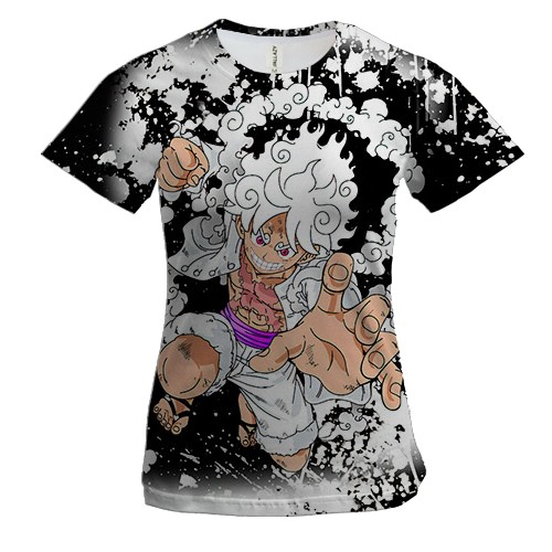 Жіноча 3D футболка Luffy 5 Gear