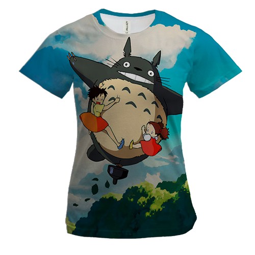 Жіноча 3D футболка Мій сусід Тоторо