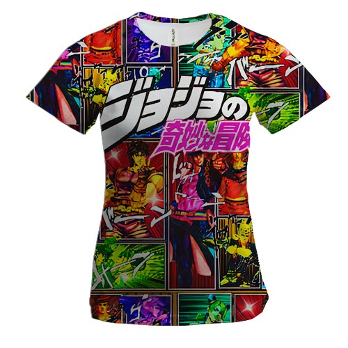 Женская 3D футболка JoJo