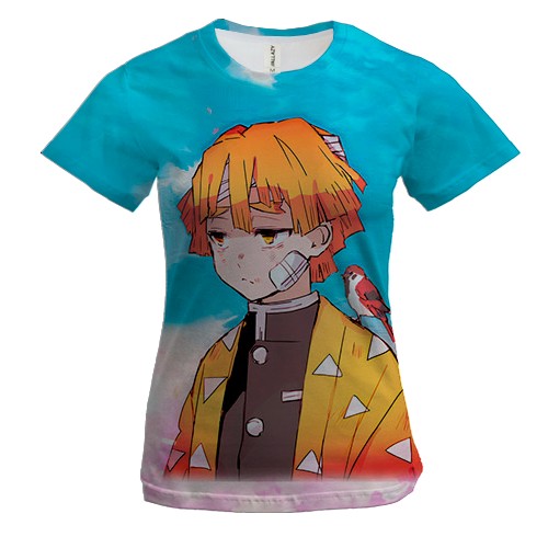 Женская 3D футболка Зеницу - Клинок, рассекающий демонов