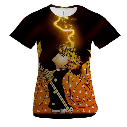 Жіноча 3D футболка Зеніцу Аґацума - Клинок, що розсікає демонів