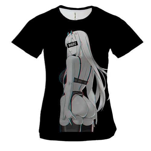 Жіноча 3D футболка 02 Waifu - Darling In The Franxx
