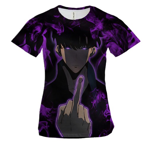 Жіноча 3D футболка Сон Джин Ву, Fuck Off