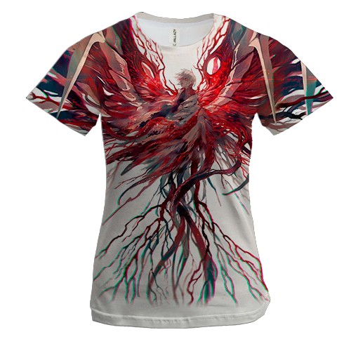 Жіноча 3D футболка Кен Канекі - Токійський людожер