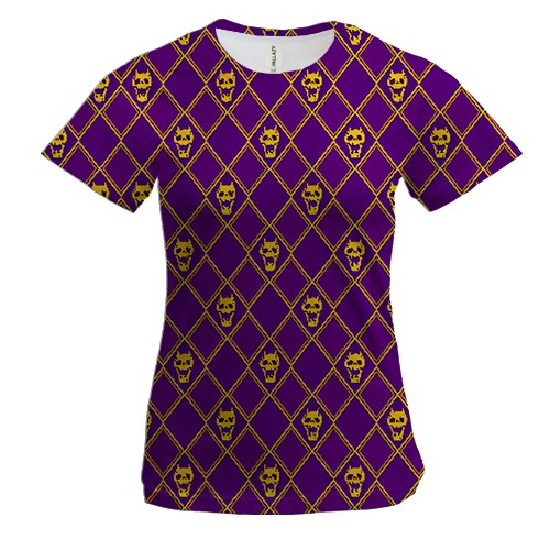 Жіноча 3D футболка KILLER QUEEN, pink pattern - JoJo