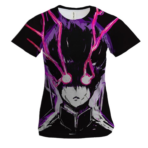 Женская 3D футболка Шигэо Кагэяма, 100% - Моб Психо 100