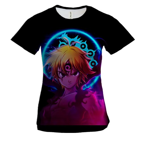 Жіноча 3D футболка Меліодас - Сім смертних гріхів