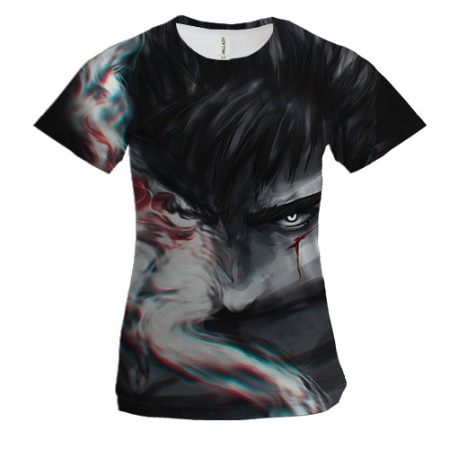 Женская 3D футболка Гатс - Berserk