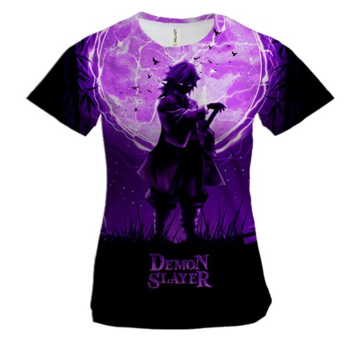 Жіноча 3D футболка Гію Томіока - Клинок, який знищує демонів