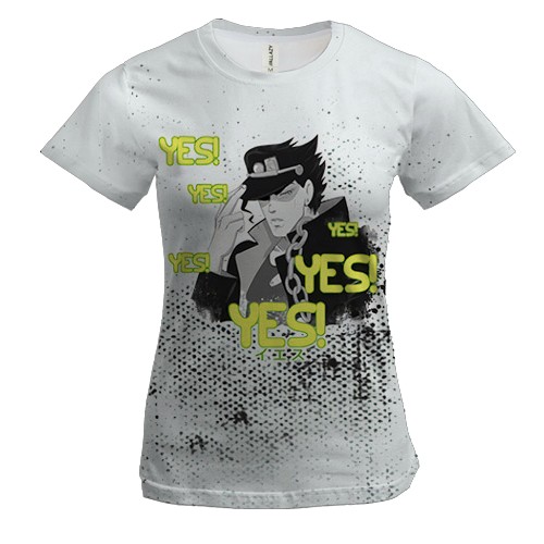 Женская 3D футболка Джотаро Yes, Yes - Невероятные приключения ДжоДжо