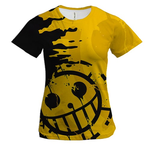 Женская 3D футболка Пираты Сердца - One Piece