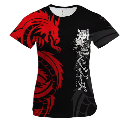 Женская 3D футболка Токийские мстители