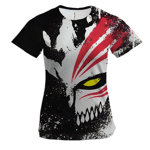 Жіноча 3D футболка Маска Ічіго Куросакі - Bleach
