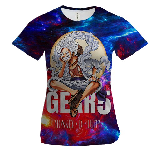 Жіноча 3D футболка Monkey D Luffy - One Piece, Gear 5