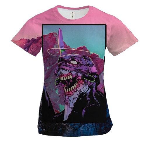 Женская 3D футболка Evangelion