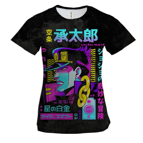 Женская 3D футболка Jotaro Kujo JoJo