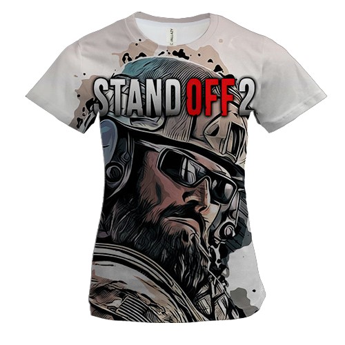 Женская 3D футболка "STANDOFF 2"