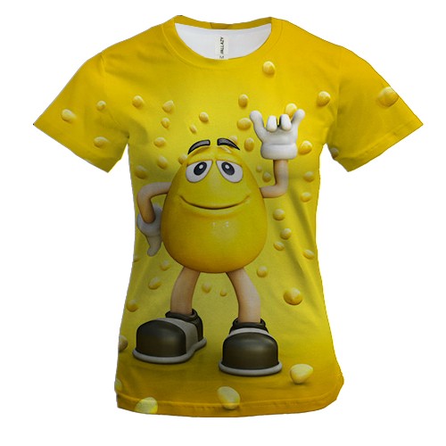 Женская 3D футболка "m&m
