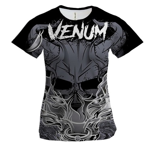 Жіноча 3D футболка "Venum" череп