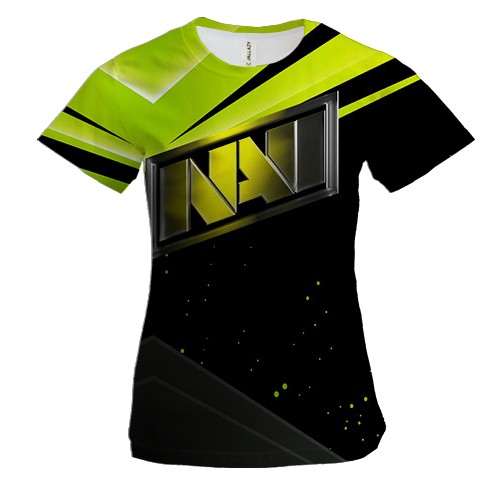 Женская 3D футболка "NAVI" champions