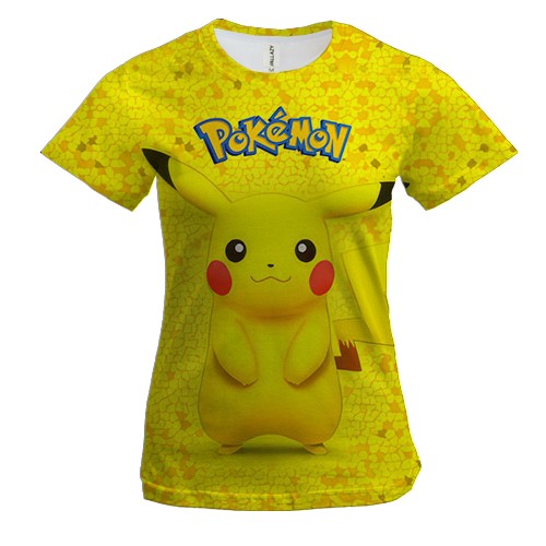 Женская 3D футболка "Pokemon Go"