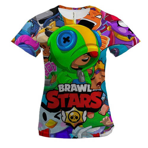 Женская 3D футболка "Brawl Stars"