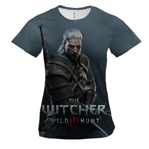 Женская 3D футболка "Witcher: Wild Hunt" (2)